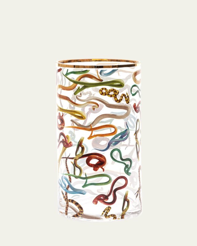 x Toiletpaper Snakes Cylindrical 12" Medium Vase